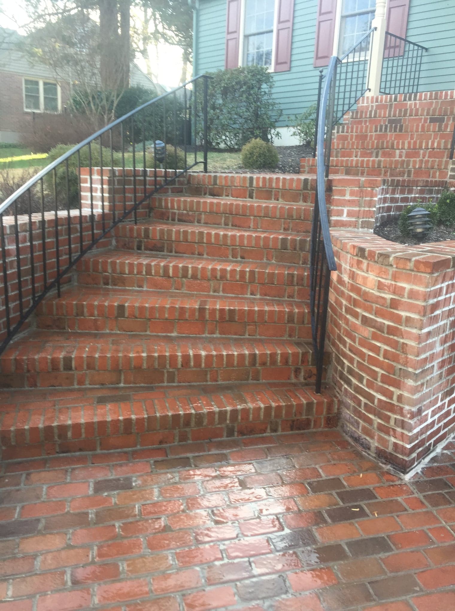 Brick masonry project by Natalini Masonry in Bucks County PA