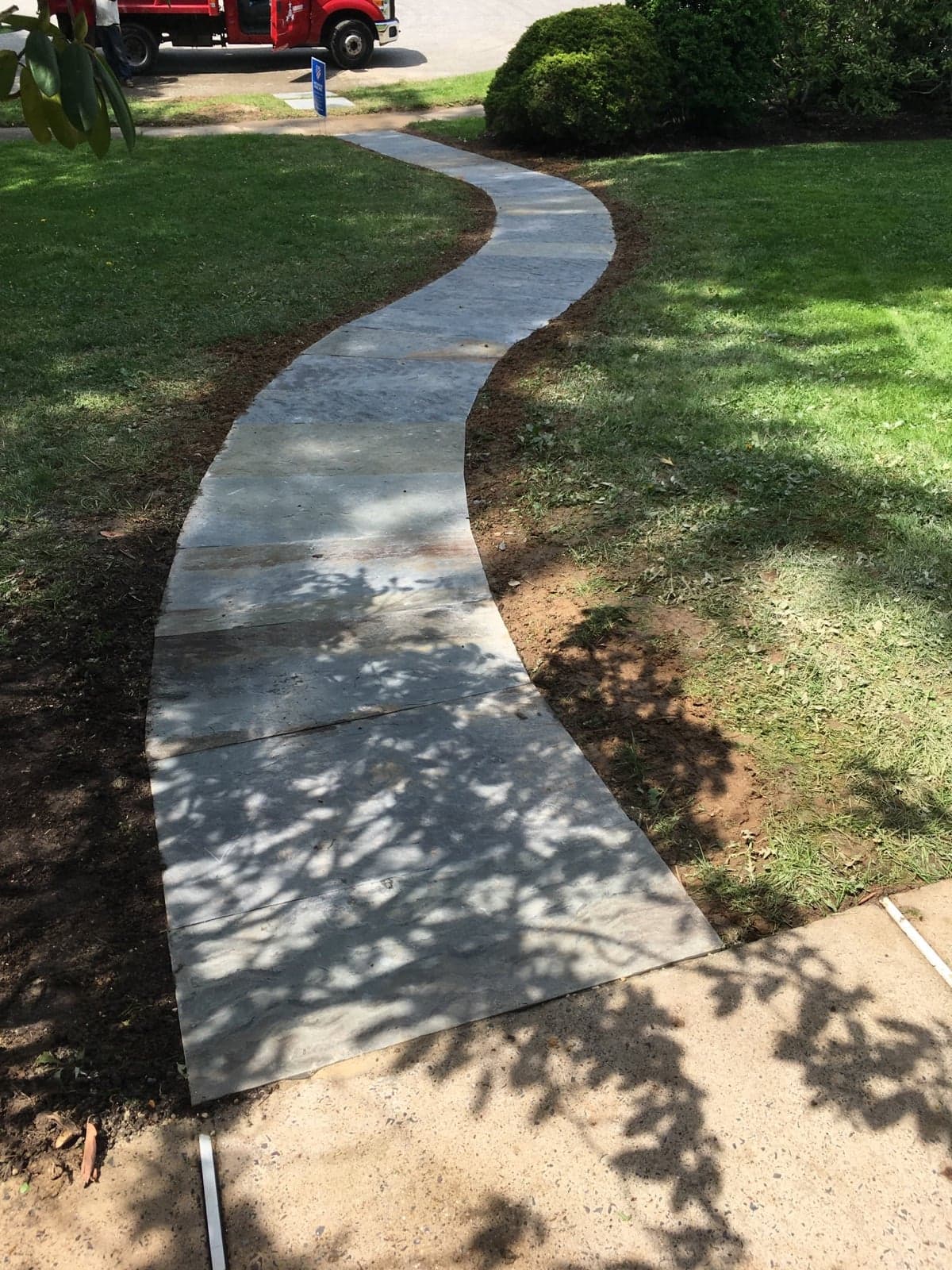 Entry stone steps by Natalini Masonry in Bucks County PA