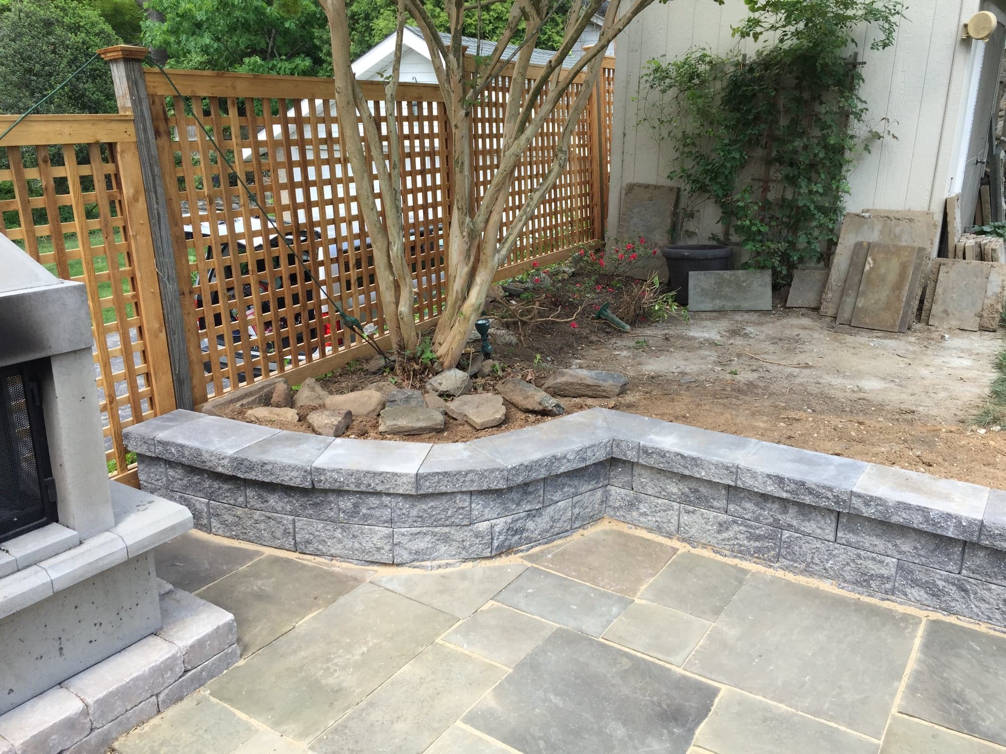 Retaining Walls by Natalini Masonry in Bucks County PA — Project 2