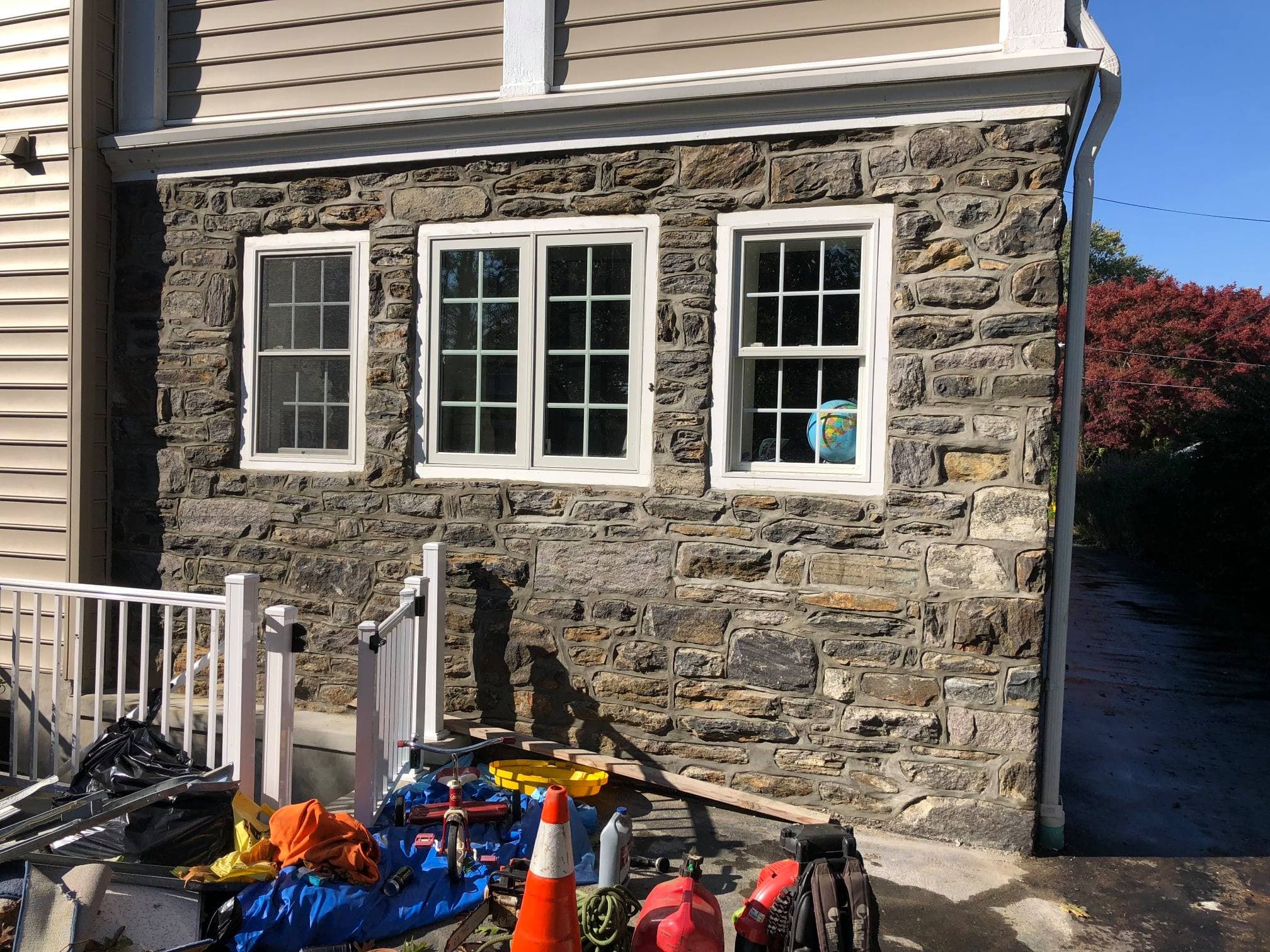 Stone masonry work by Natalini Masonry in Bucks County PA