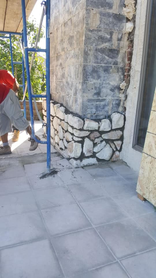 Stone masonry work detail in Bucks County PA — Natalini Masonry