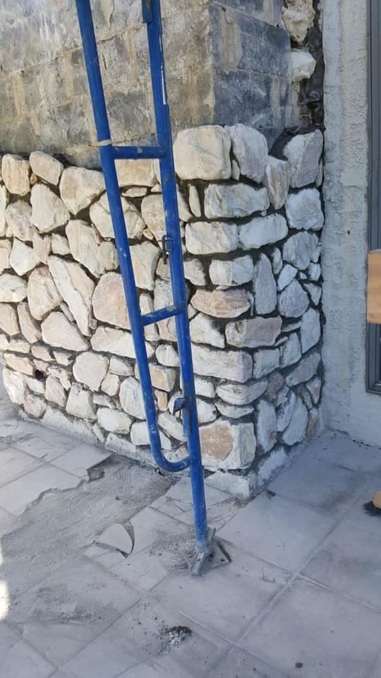 Stone steps project by Natalini Masonry in Bucks County PA