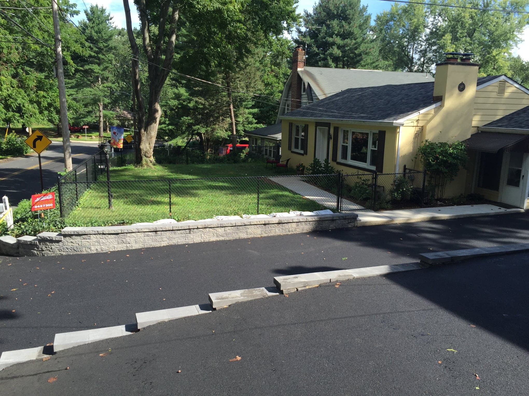 Retaining Walls by Natalini Masonry in Bucks County PA — Project 3
