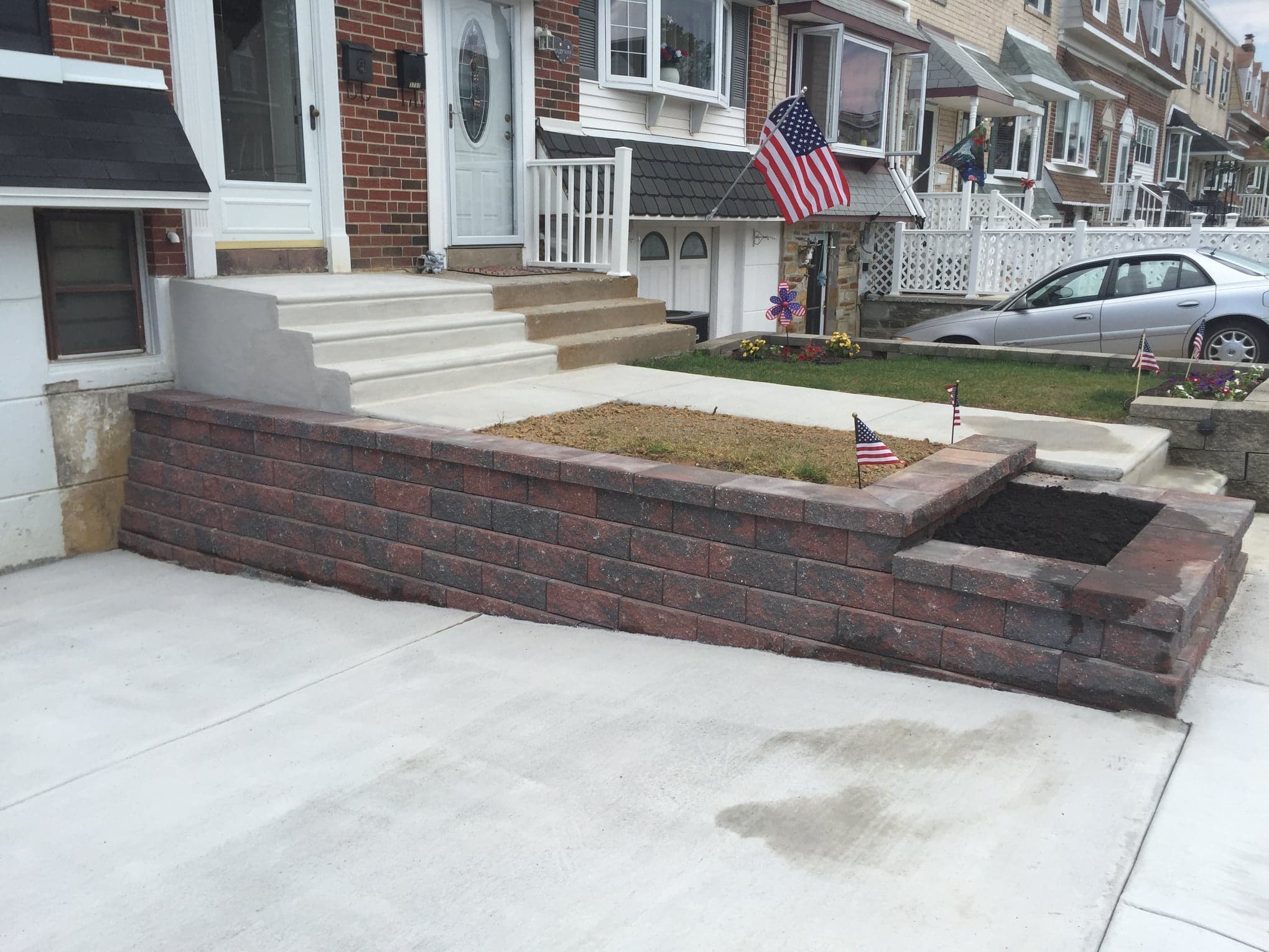 Retaining Walls by Natalini Masonry in Bucks County PA — Project 5