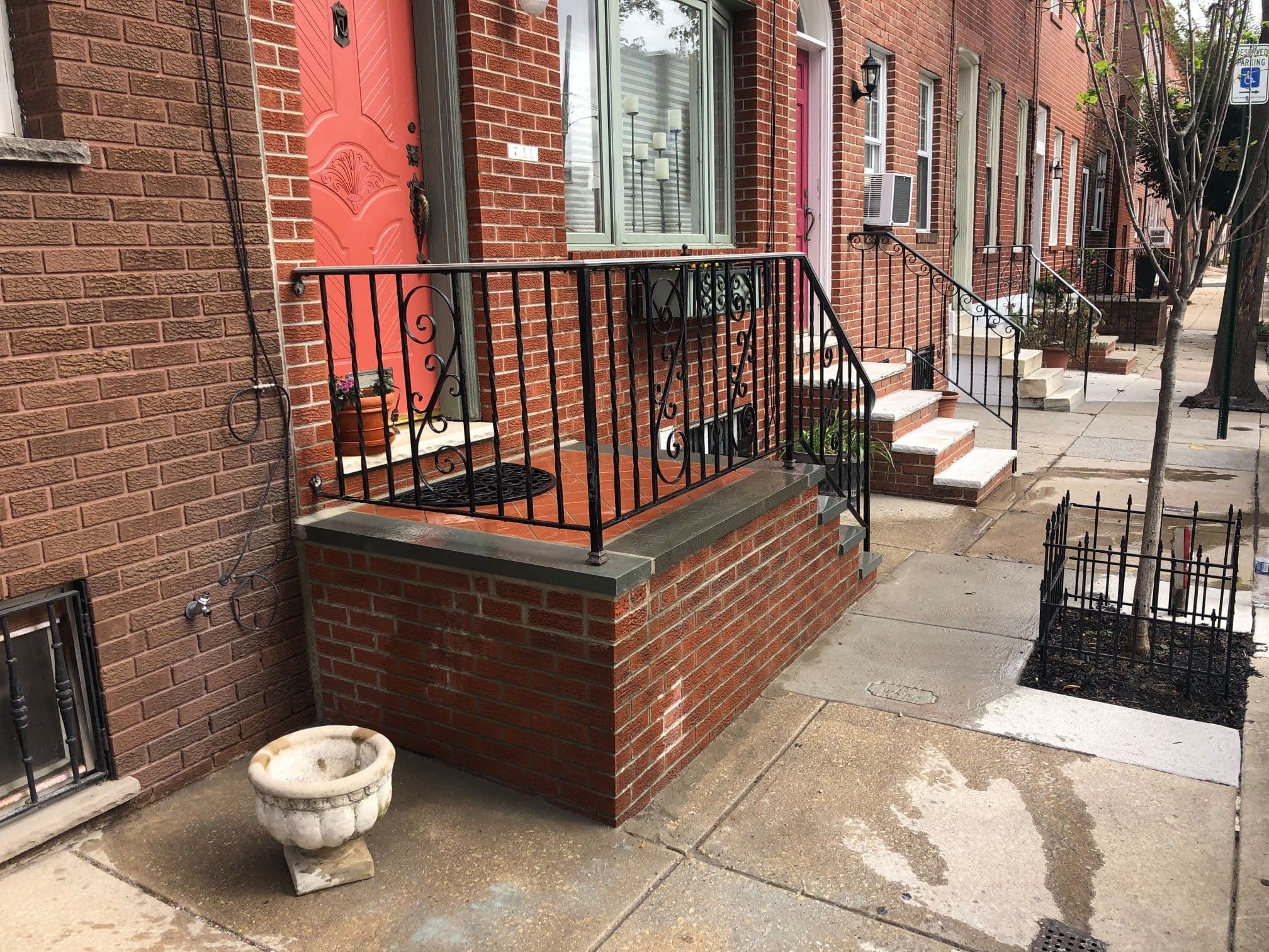 Brick steps by Natalini Masonry in Bucks County PA