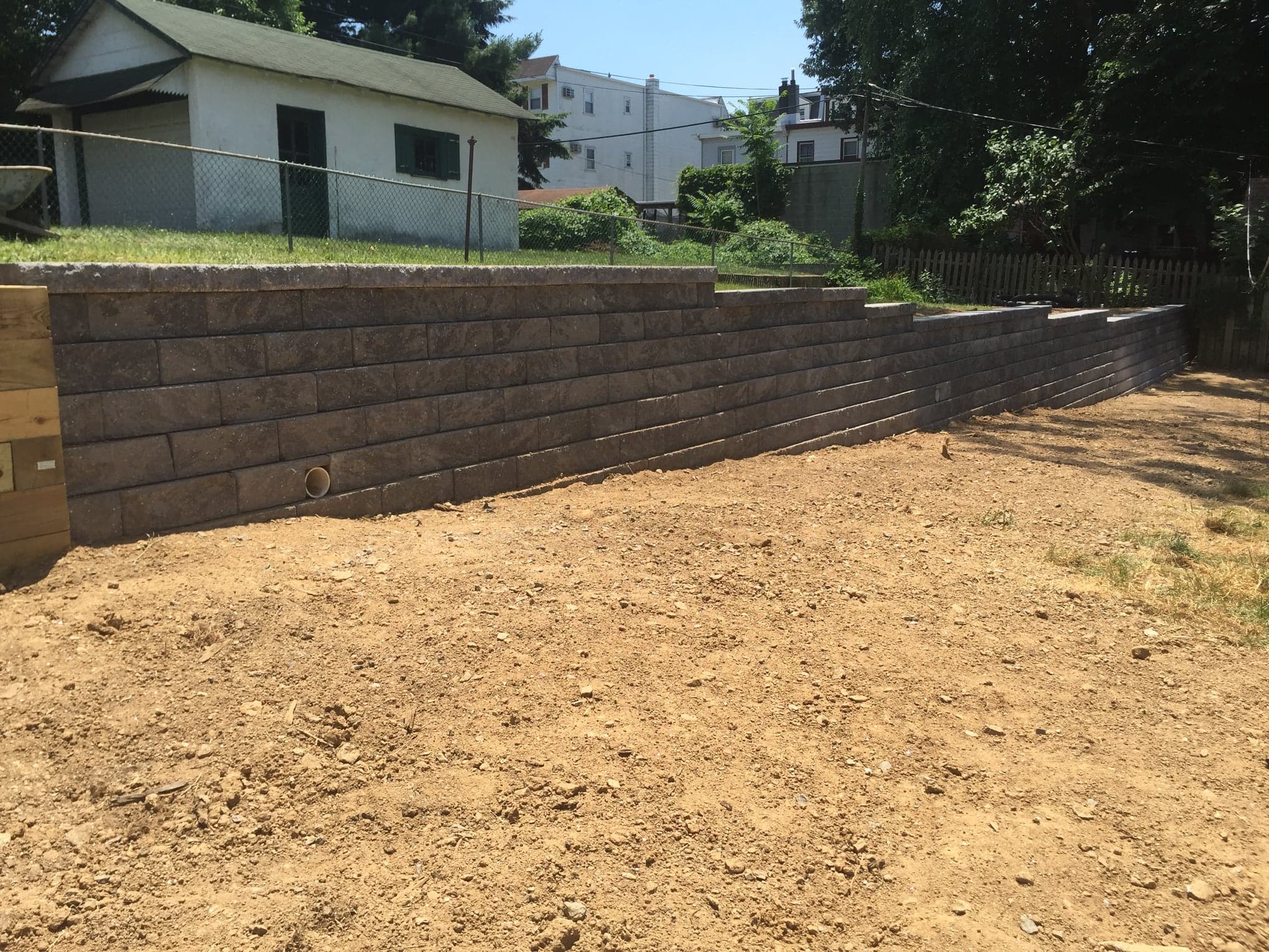 Retaining Walls by Natalini Masonry in Bucks County PA — Project 6