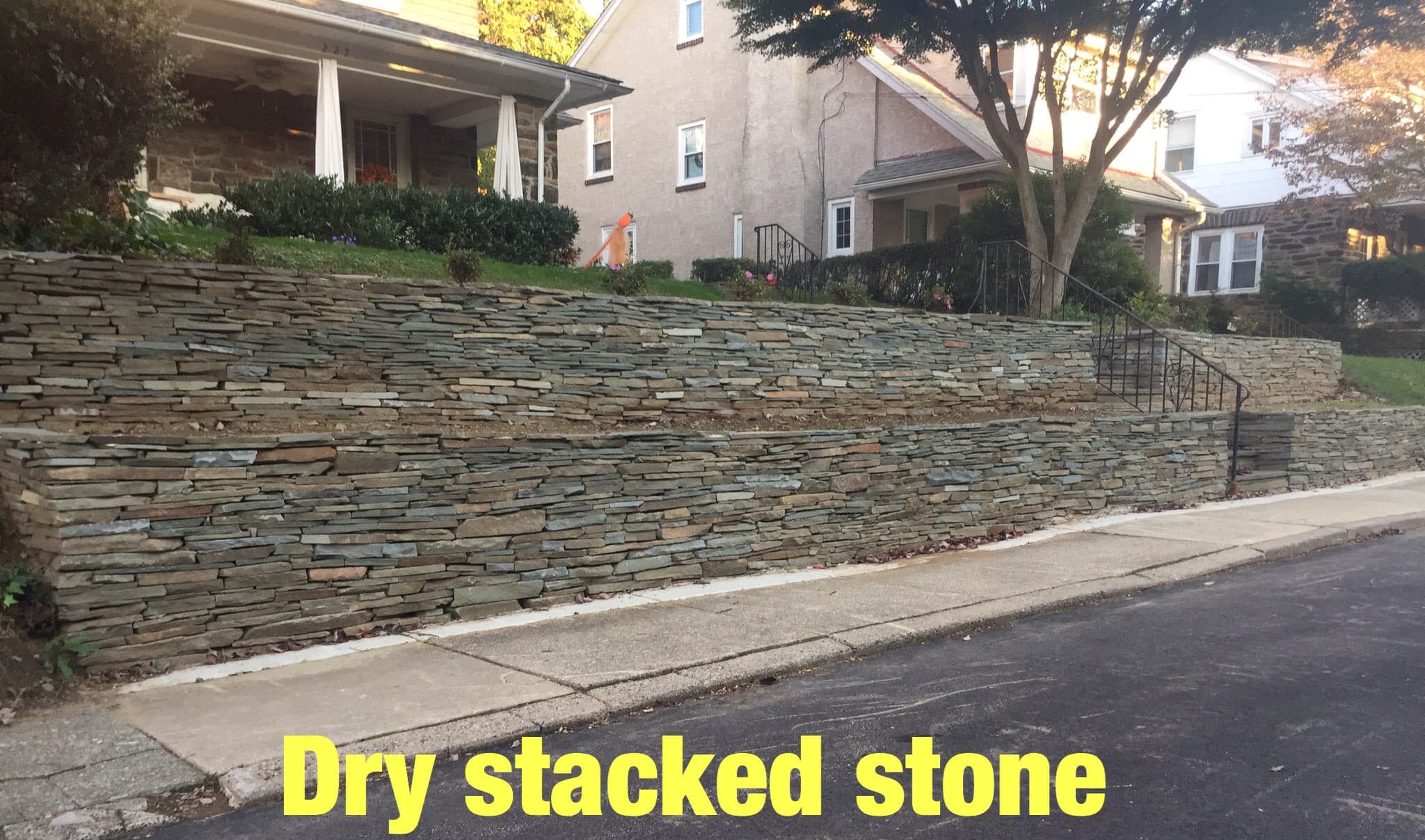 Retaining Walls by Natalini Masonry in Bucks County PA — Project 7