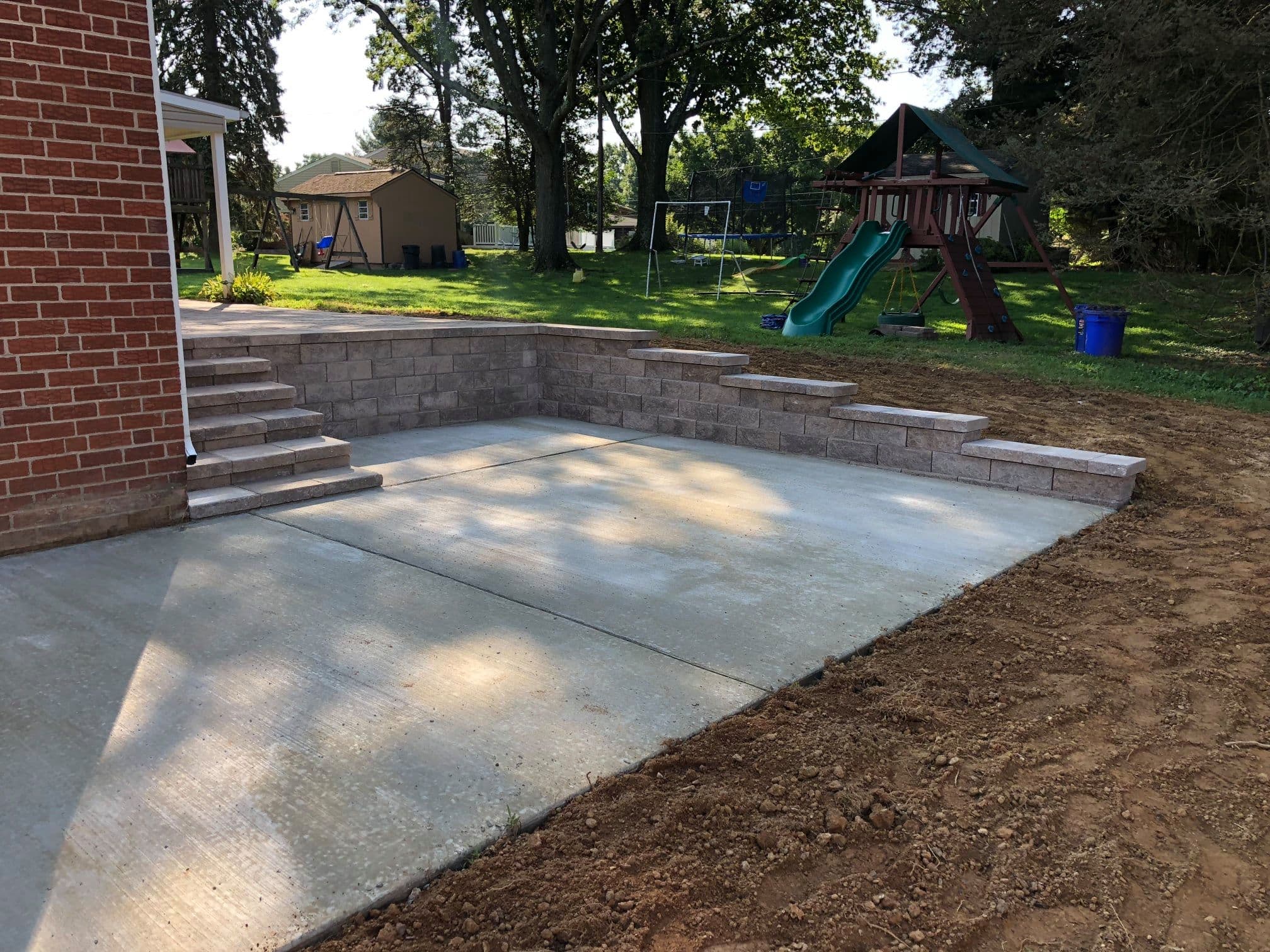 Retaining Walls by Natalini Masonry in Bucks County PA — Project 9